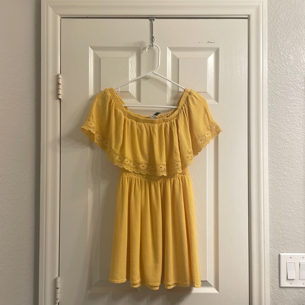 Mini Yellow Flowy Dress